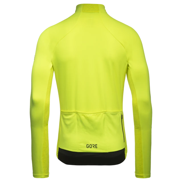 Gorewear Men's C5 Thermo Jersey - Neon Yellow / Utility Green