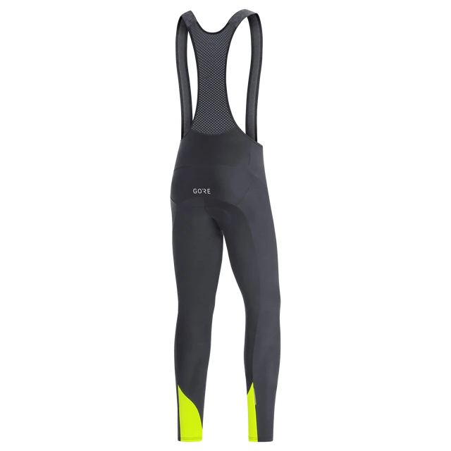 Gorewear Men's C3 Thermo Bib Tights+ - Black / Neon Yellow