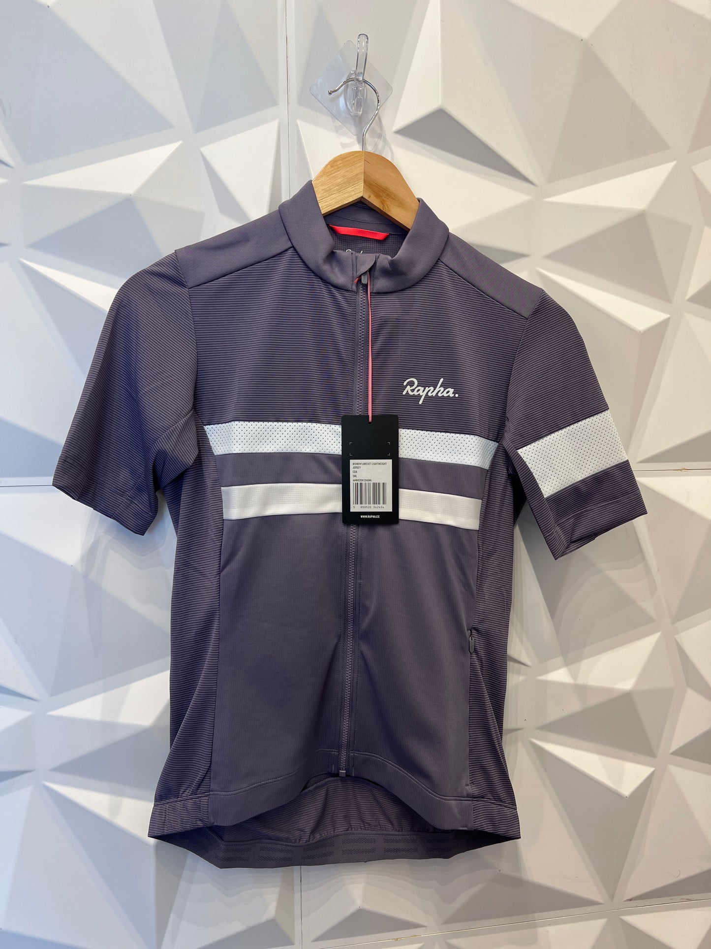 Rapha Women's Brevet Lightweight Jersey - Dusted Lilac/White