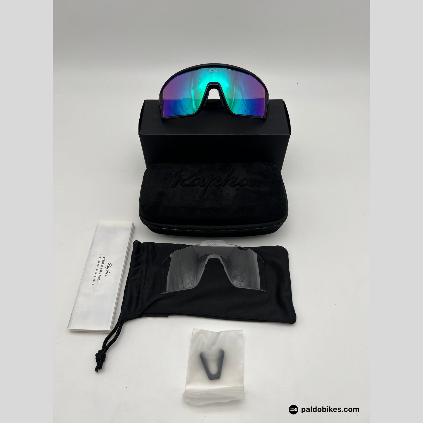 Rapha Pro Team Full Frame Glasses - Dark Navy / Purple Green Lens