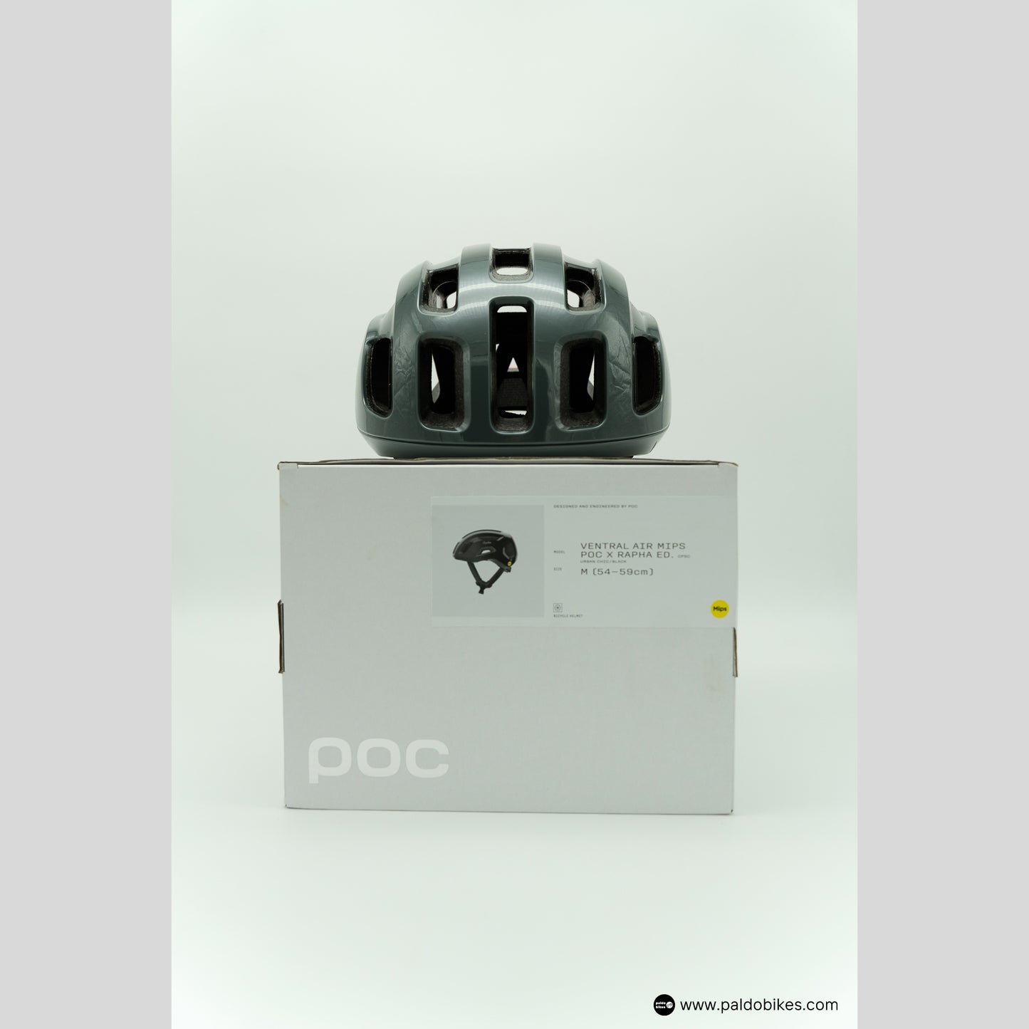 s - Rapha + POC Ventral Air MIPS - Green Grey - Premium Cycling Gear Paldo Bikes