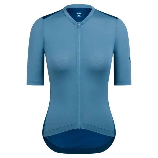 Rapha Women's Pro Team Training Jersey - Dusted Blue / Jewelled Rapha Women's Pro Team Training Jersey - Dusted Blue / Jewelled