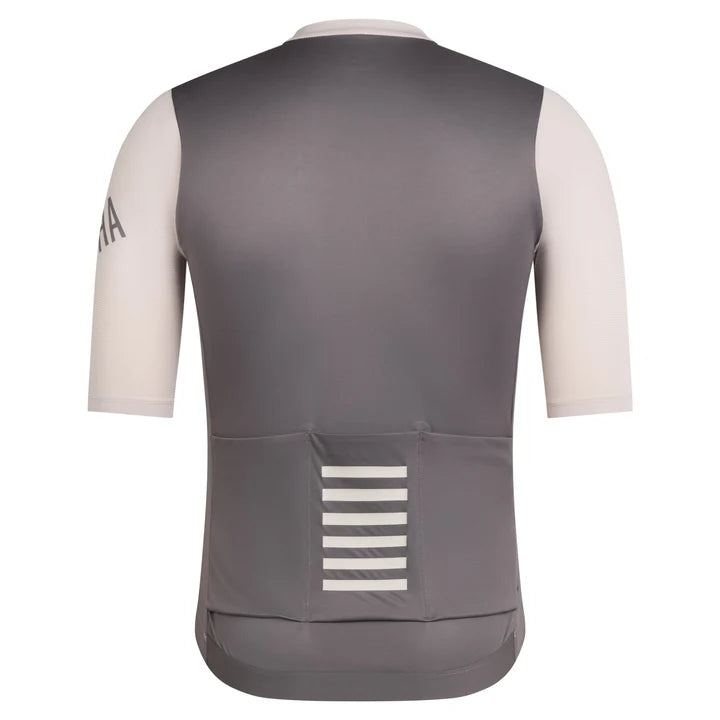 Rapha Men's Pro Team Training Jersey - Silver Gray / Rum Raisin
