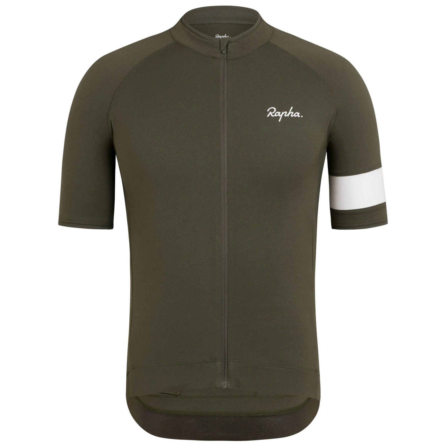 Rapha Men's Core Jersey - DGN / DGH Dark Green / White | Paldo Bikes