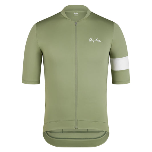 Rapha Men's Core Jersey - Olive Green / White