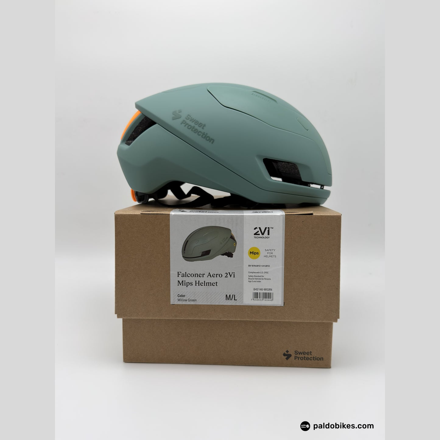 Sweet Protection Falconer Aero 2Vi Mips Helmet - Willow Green