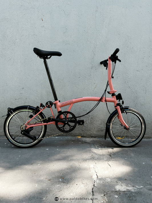 Brompton C Line 12 Speed - Flamingo Pink