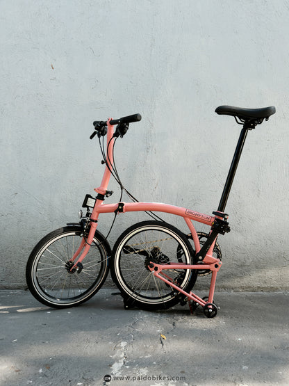 Brompton C Line 12 Speed - Flamingo Pink