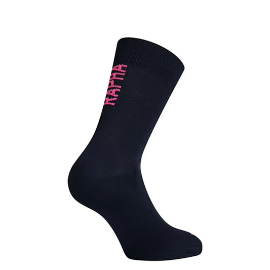 Rapha Pro Team Socks II Regular - Dark Navy / Hi-Vis Pink