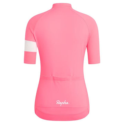 Rapha Women's Core Lightweight Jersey - High-Vis Pink / White