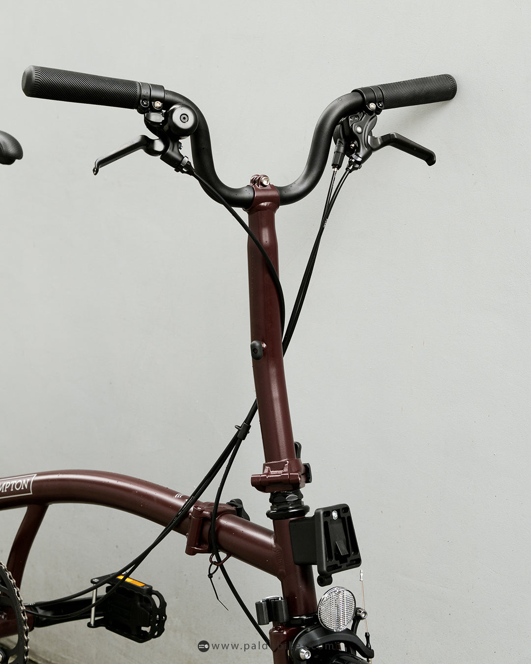 Brompton C Line 4 Speed with Roller Rack - Plum Red
