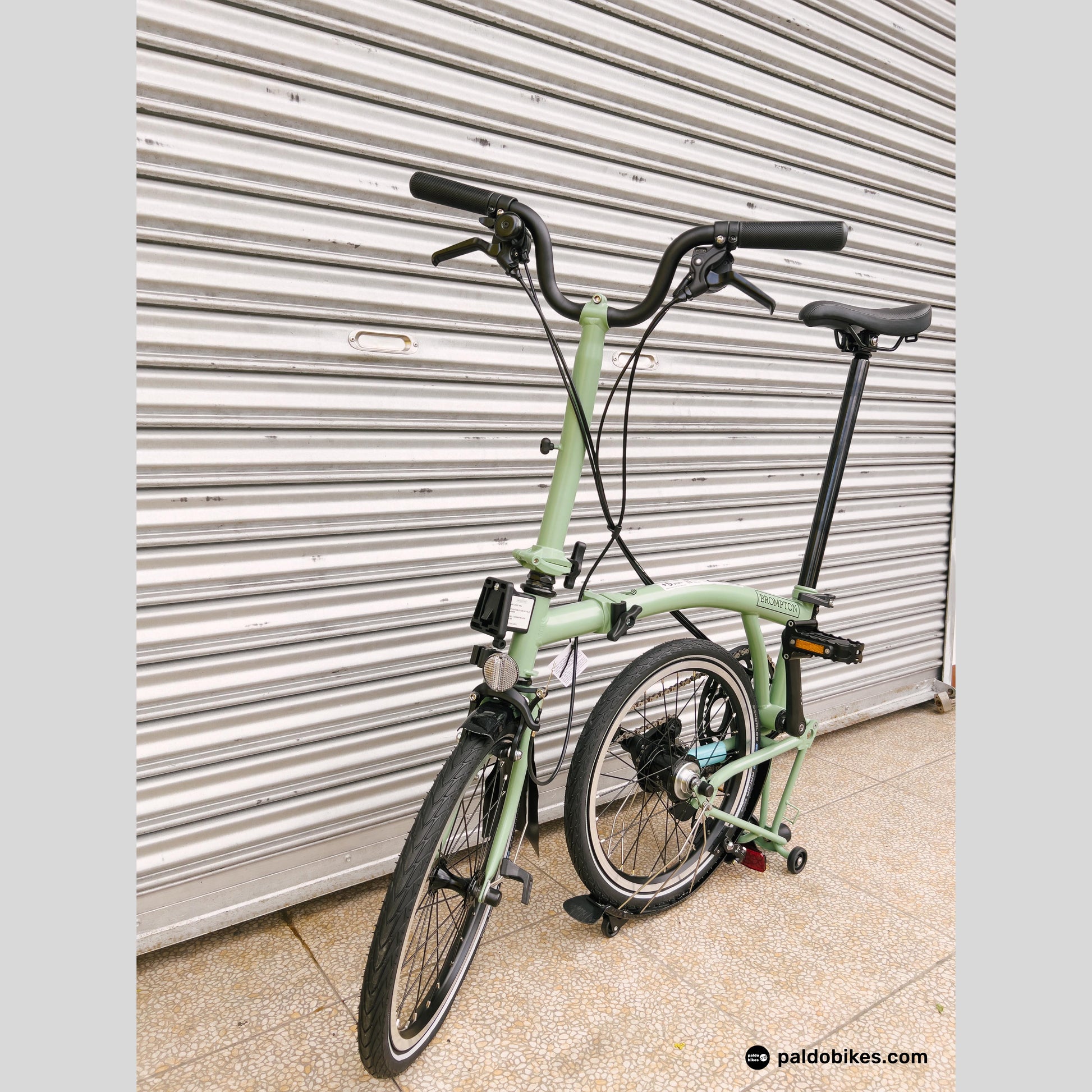 Brompton C Line Label Brompton C Line Explore - Matcha Green | Paldo Bikes