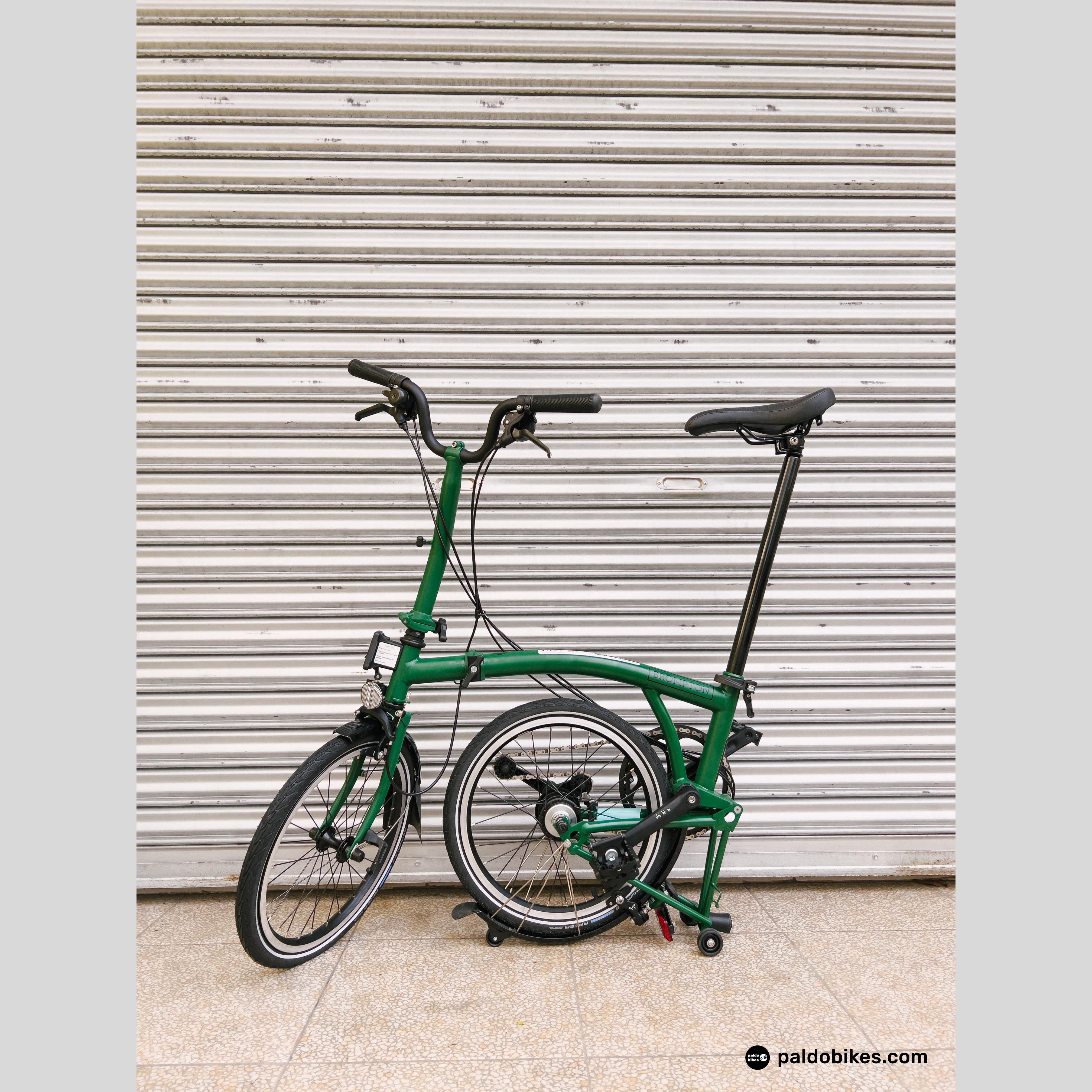 Brompton C Line Label Brompton C Line Explore - Racing Green | Paldo Bikes