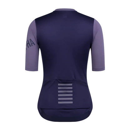 Rapha Women's Pro Team Training Jersey - Dusted Lilac / Navy Rapha Women's Pro Team Training Jersey - Dusted Lilac / Navy