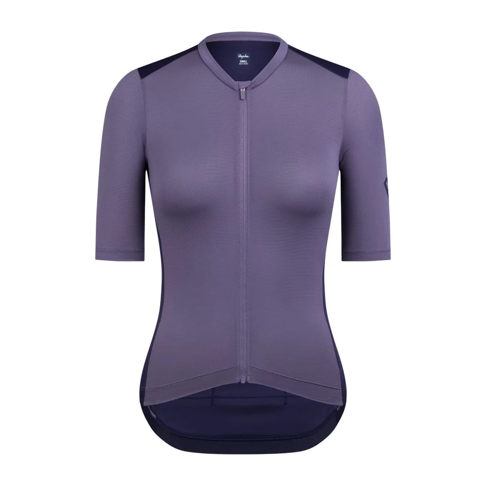 Rapha Women's Pro Team Training Jersey - Dusted Lilac / Navy Rapha Women's Pro Team Training Jersey - Dusted Lilac / Navy