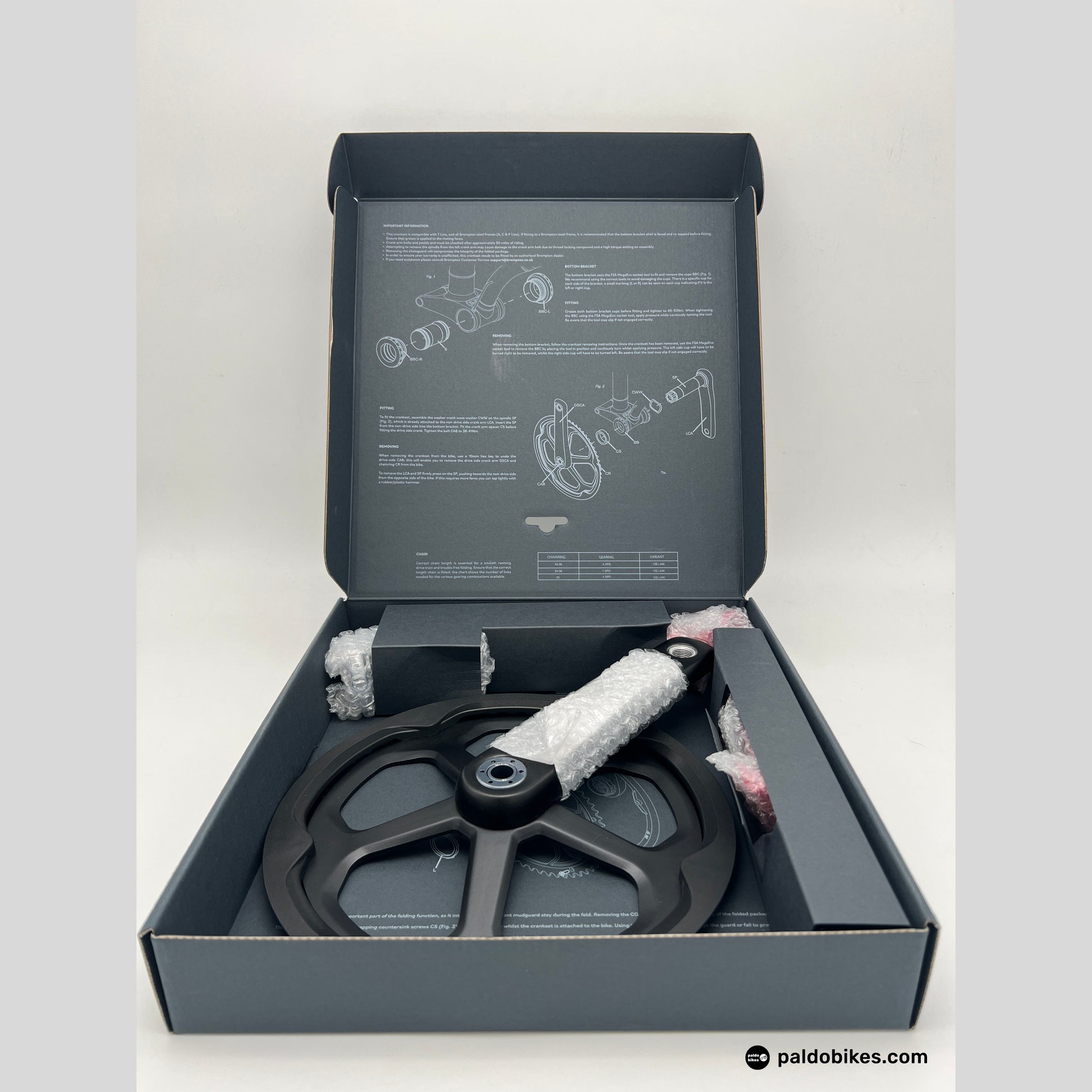 brompton gearing chart Brompton Superlight Carbon Crankset 56T